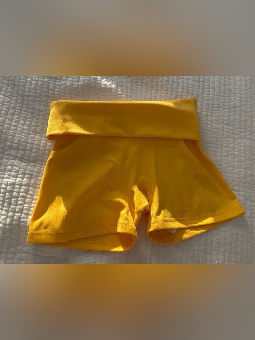 YoungLA Bright Yellow Bike Shorts